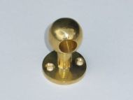 35mm high Brass curtain pole end