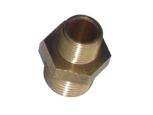 Brass reducing nipple 1/2 x 3/8