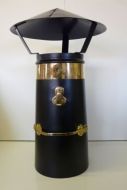 12" Brass Chimney and coolie set